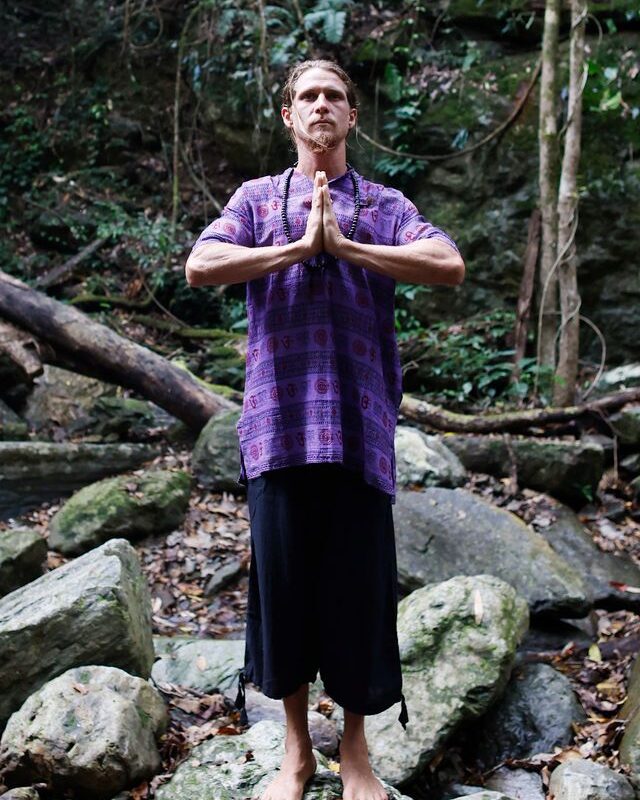 Fair Trade Cotton Stonewashed Short Sleeve Round Neck Shirt Kurta