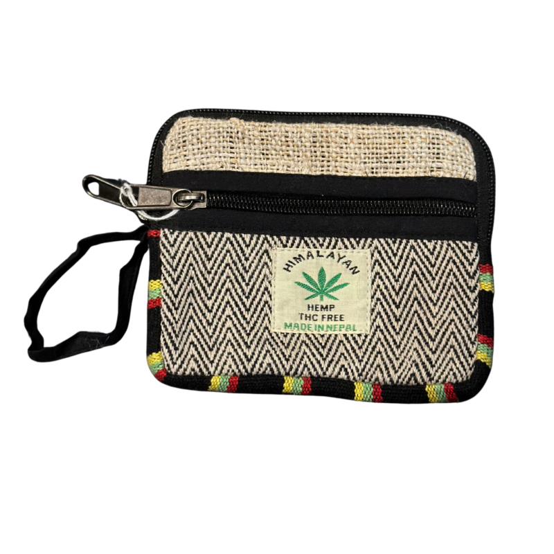 Himalayan Hemp Coin Wallet – Handmade in Nepal