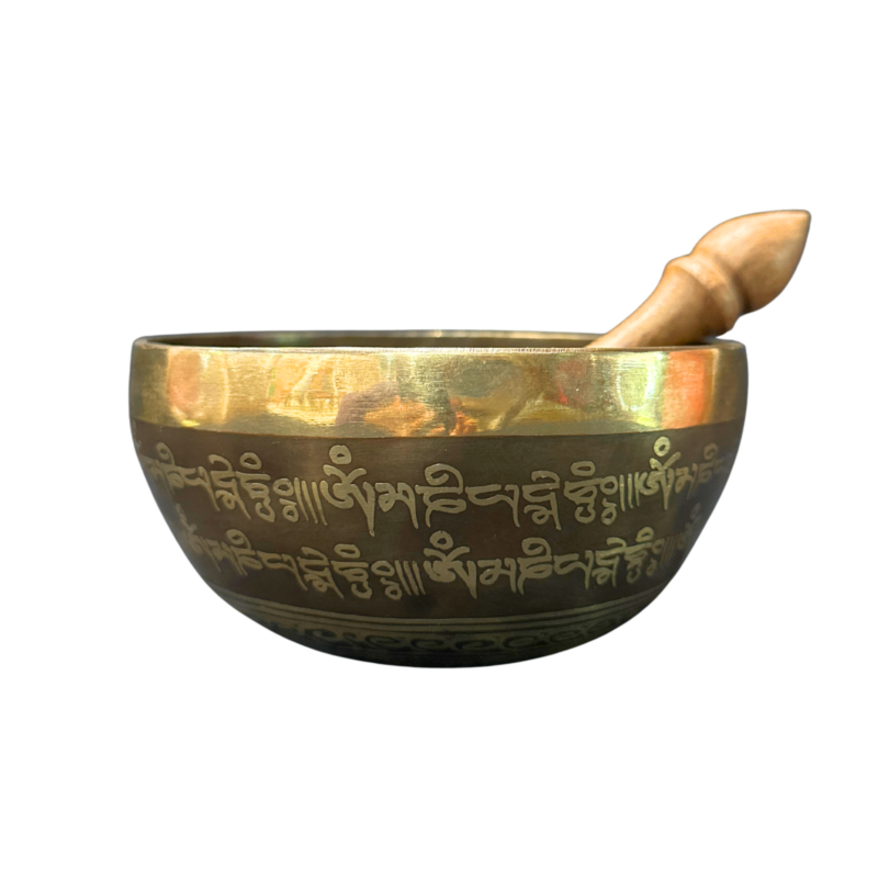Singing Bowl – Eyes of Buddha | Tibetan Mantra Carved Chakra Balancing Bowl