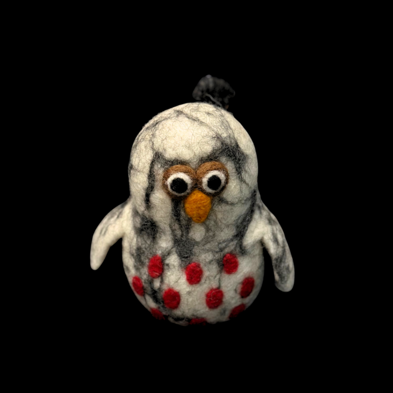 Handcrafted Wool Felt Owl