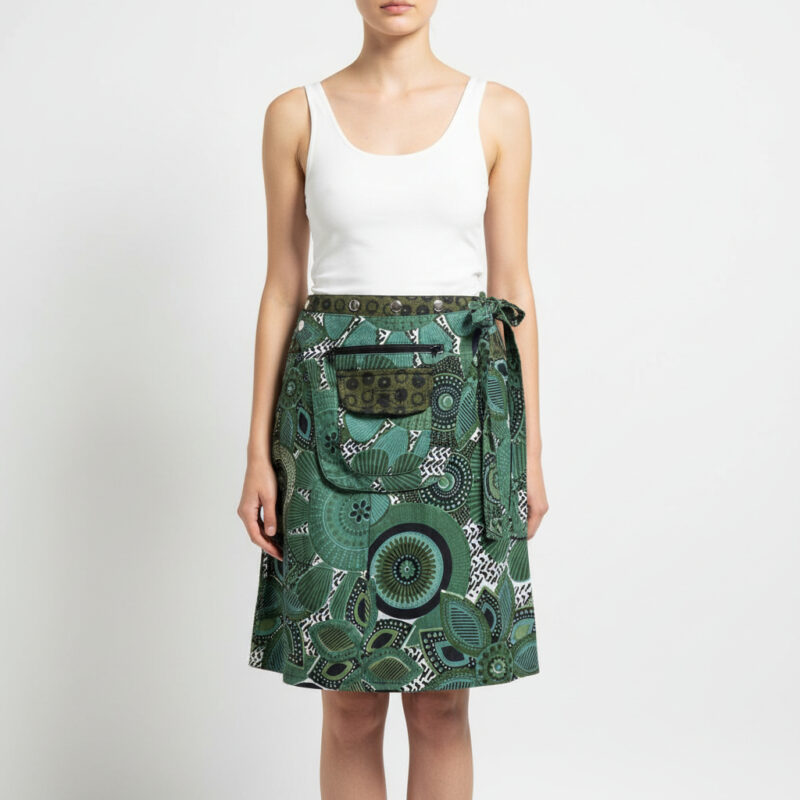 Himalayan Wrap Mini Skirt with Hip Bag