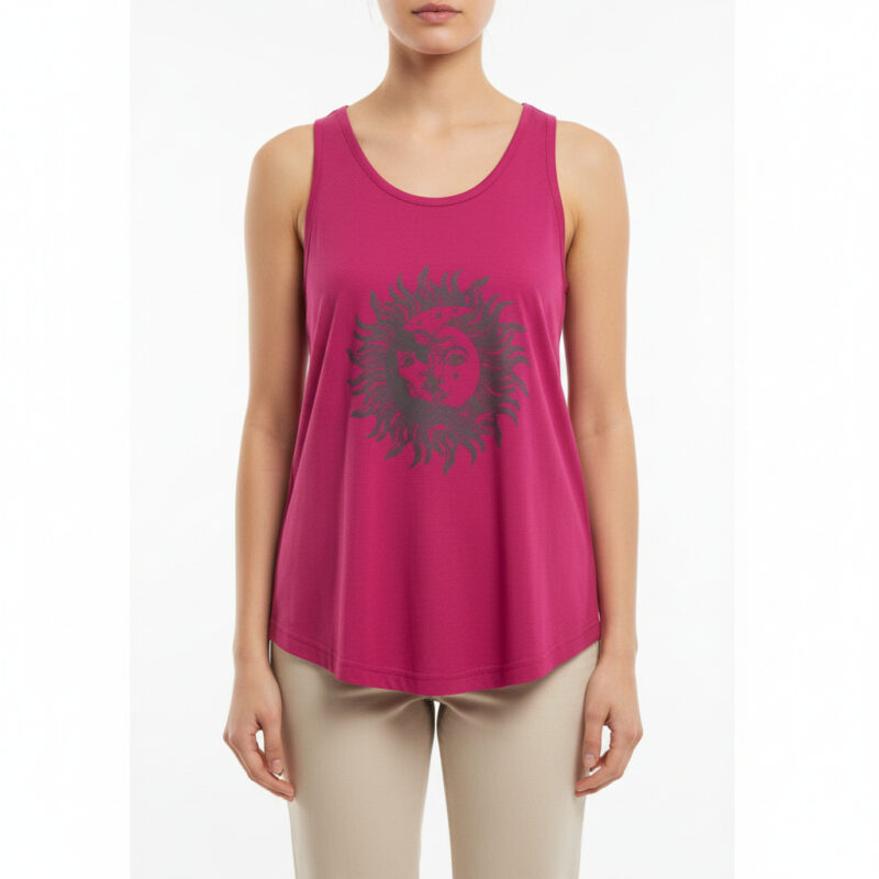 Sun–Moon Racerback Tank Top
