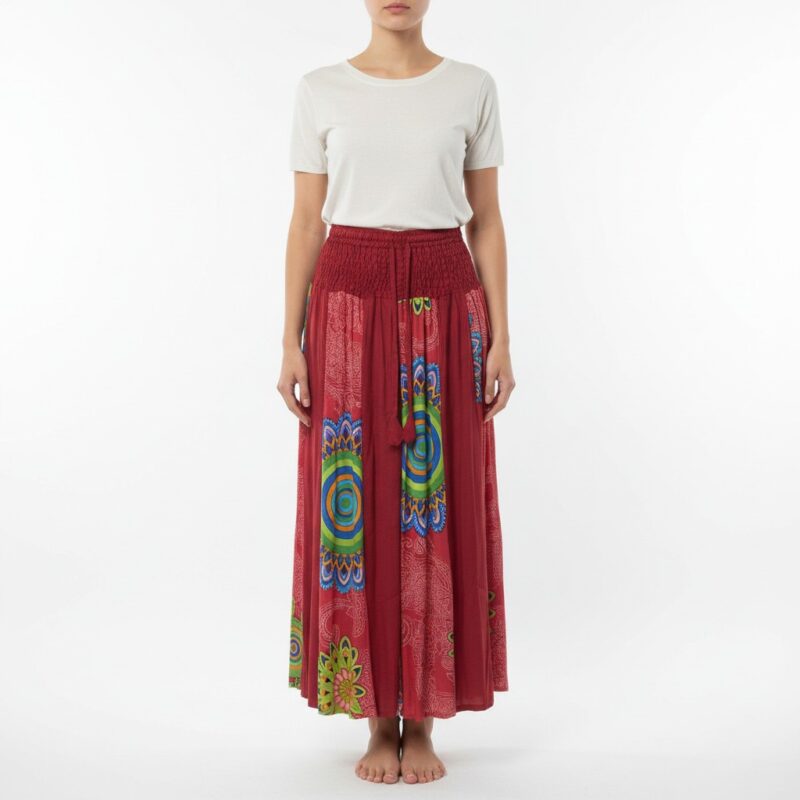Red Maxi Skirt